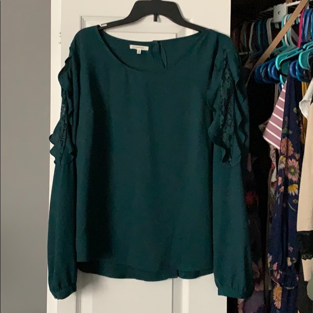 Dark green blouse
